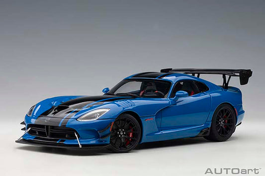 AUTOart 2017 Dodge Viper GTS-R Commemorative Edition ACR Competition Blue w/ Black Stripes 1:18