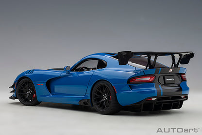 AUTOart 2017 Dodge Viper GTS-R Commemorative Edition ACR Competition Blue w/ Black Stripes 1:18