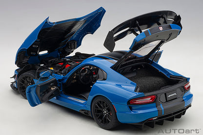 AUTOart 2017 Dodge Viper GTS-R Commemorative Edition ACR Competition Blue w/ Black Stripes 1:18