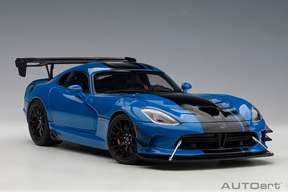 AUTOart 2017 Dodge Viper GTS-R Commemorative Edition ACR Competition Blue w/ Black Stripes 1:18