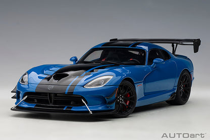 AUTOart 2017 Dodge Viper GTS-R Commemorative Edition ACR Competition Blue w/ Black Stripes 1:18