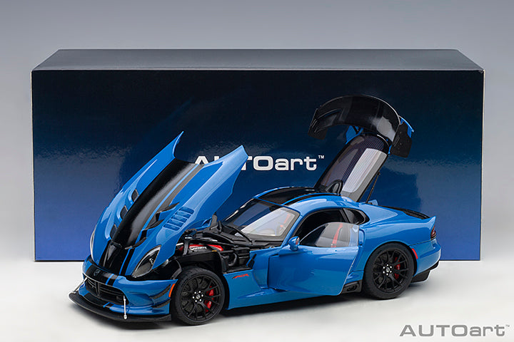 AUTOart 2017 Dodge Viper GTS-R Commemorative Edition ACR Competition Blue w/ Black Stripes 1:18