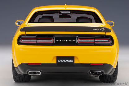 AUTOart 2018 Dodge Challenger SRT Hellcat Widebody Yellow Jacket w/ Satin Black Hood 1:18