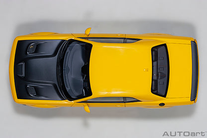 AUTOart 2018 Dodge Challenger SRT Hellcat Widebody Yellow Jacket w/ Satin Black Hood 1:18