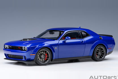 AUTOart 2022 Dodge Challenger R/T Scat Pack Widebody Indigo Blue 1:18