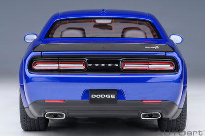 AUTOart 2022 Dodge Challenger R/T Scat Pack Widebody Indigo Blue 1:18