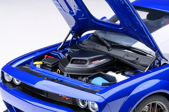 AUTOart 2022 Dodge Challenger R/T Scat Pack Widebody Indigo Blue 1:18