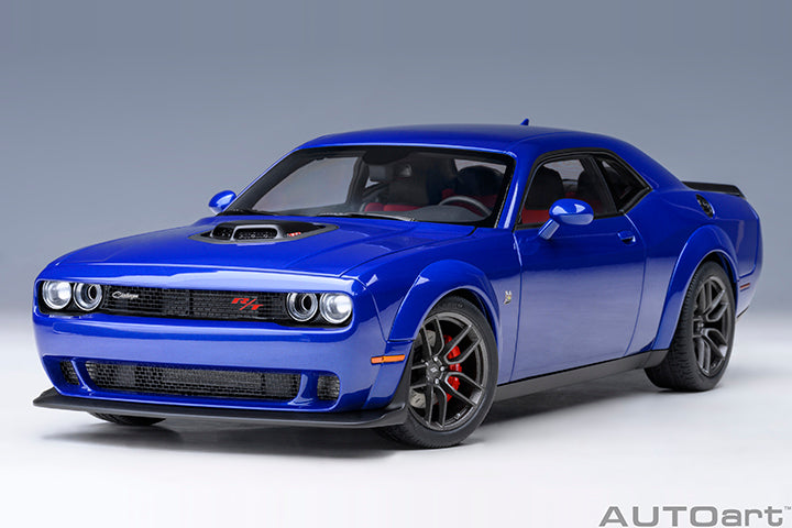 AUTOart 2022 Dodge Challenger R/T Scat Pack Widebody Indigo Blue 1:18