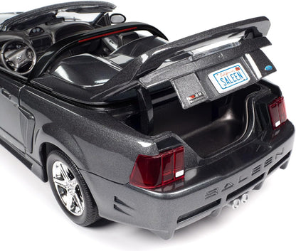 Autoworld American Muscle 2003 Ford Mustang Saleen S281 SC Speedster Dark Shadow Grey 1:18