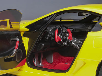 AUTOart 2012 Lexus LFA Pearl Yellow w/ Red and Black Interior 1:18