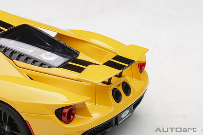 AUTOart 2017 Ford GT Triple Yellow w/ Black Stripes 1:18