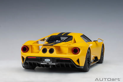 AUTOart 2017 Ford GT Triple Yellow w/ Black Stripes 1:18