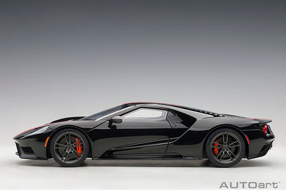 AUTOart 2017 Ford GT Shadow Black w/ Orange Stripes 1:18