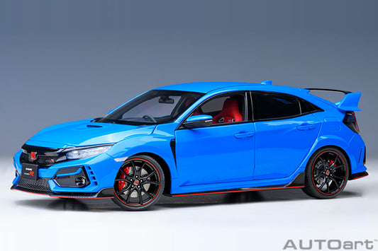 AUTOart 2021 Honda Civic Type R (FK8) Racing Blue Pearl 1:18