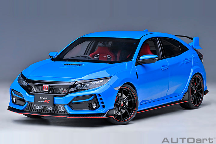 AUTOart 2021 Honda Civic Type R (FK8) Racing Blue Pearl 1:18