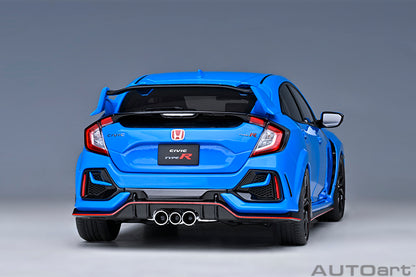 AUTOart 2021 Honda Civic Type R (FK8) Racing Blue Pearl 1:18