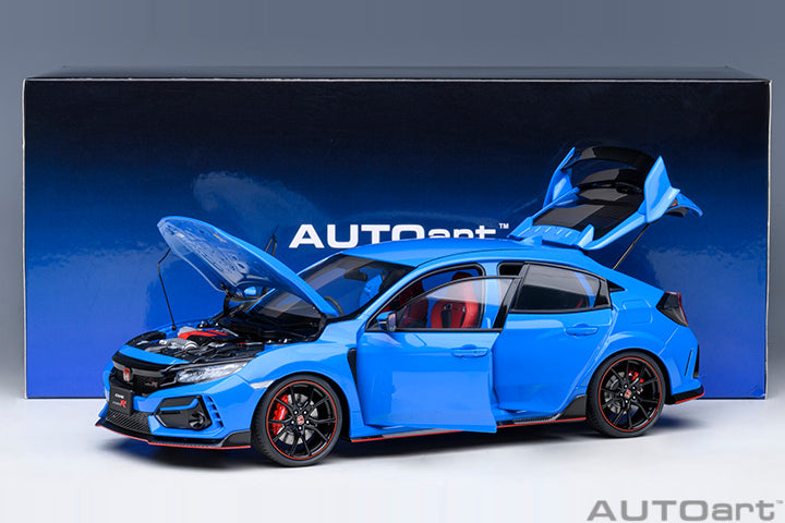 AUTOart 2021 Honda Civic Type R (FK8) Racing Blue Pearl 1:18