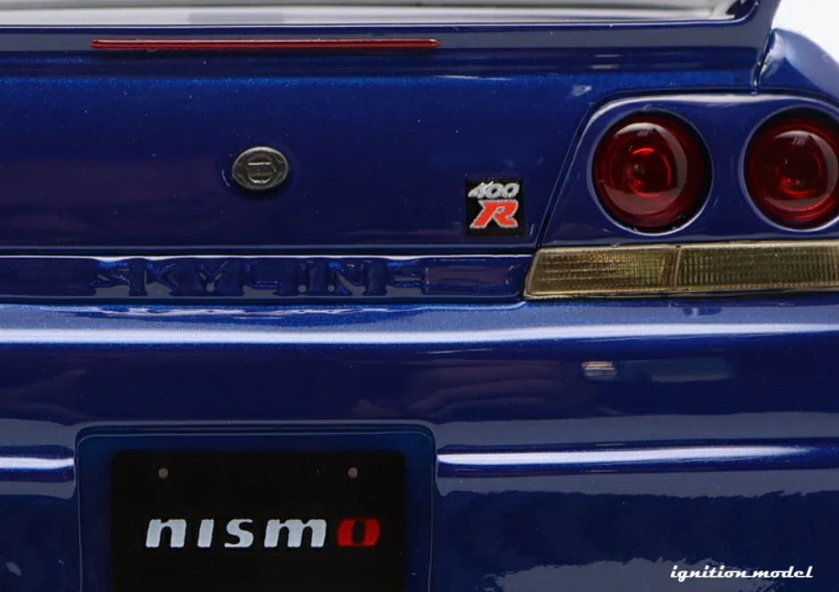 Ignition-Model Nissan Skyline GT-R 400r R33 (BCNR33) RHD Deep Marine Blue 1:18