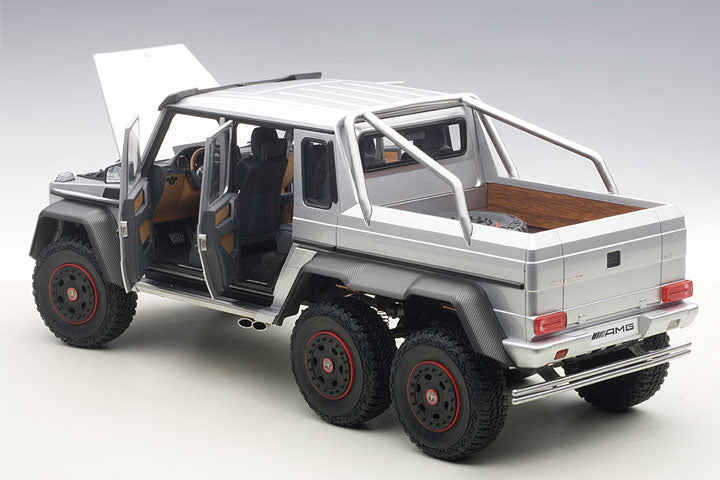 AUTOart Mercedes-Benz G63 AMG 6x6 G-Class Silver 1:18