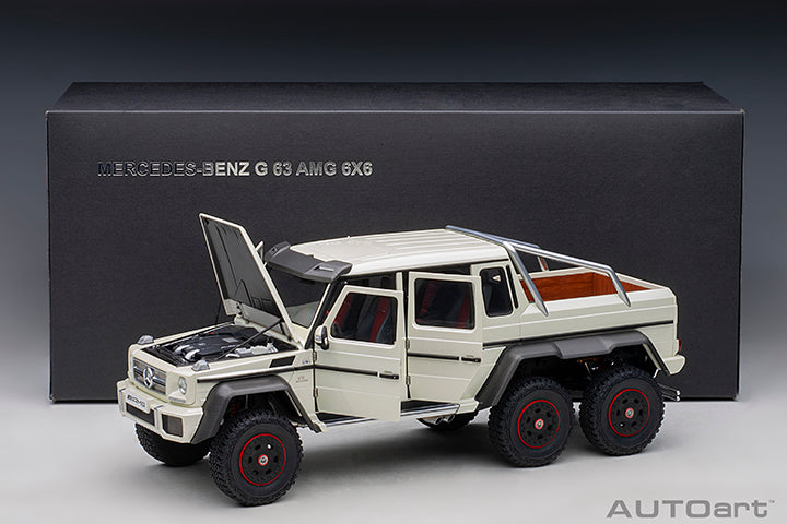 AUTOart Mercedes-Benz G63 AMG 6x6 G-Class Designo Diamond White 1:18