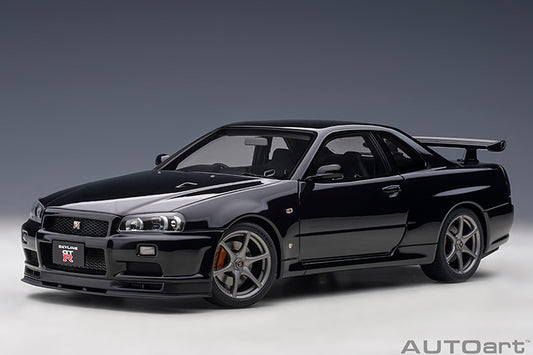 AUTOart 2001 Nissan Skyline GT-R (R34) V-Spec II Black Pearl 1:18