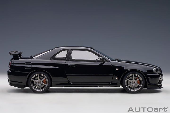 AUTOart 2001 Nissan Skyline GT-R (R34) V-Spec II Black Pearl 1:18