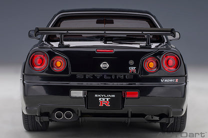 AUTOart 2001 Nissan Skyline GT-R (R34) V-Spec II Black Pearl 1:18