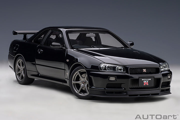 AUTOart 2001 Nissan Skyline GT-R (R34) V-Spec II Black Pearl 1:18