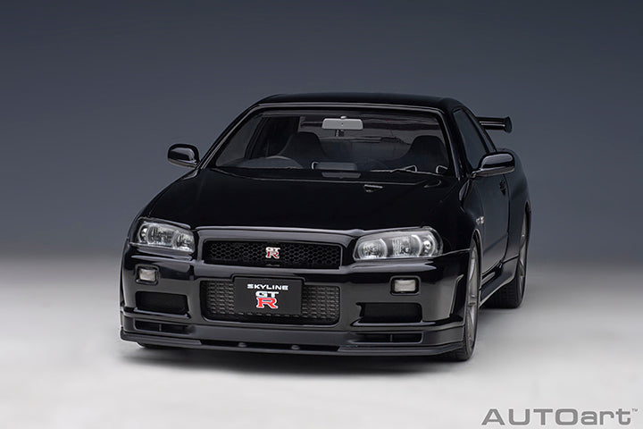 AUTOart 2001 Nissan Skyline GT-R (R34) V-Spec II Black Pearl 1:18