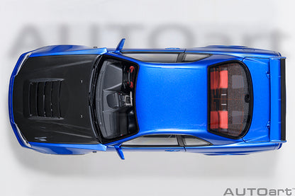 AUTOart 2001 Nissan Skyline GT-R (R34) Z-Tune Bayside Blue w/ Carbon Fiber Hood 1:18