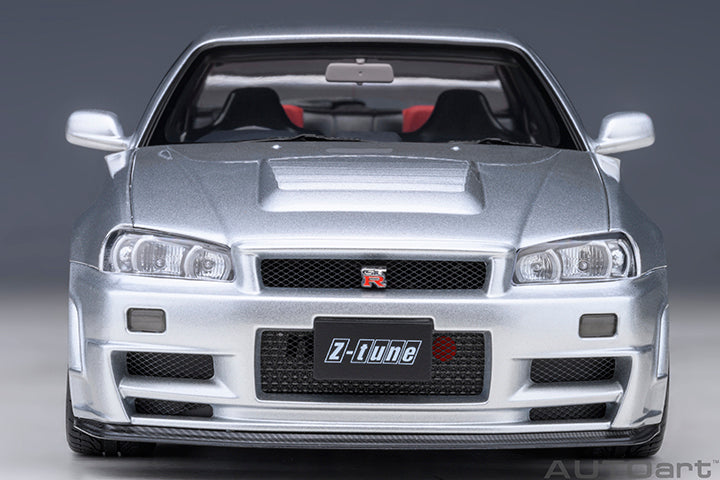 AUTOart 2001 Nissan Skyline GT-R (R34) Z-Tune Silver 1:18