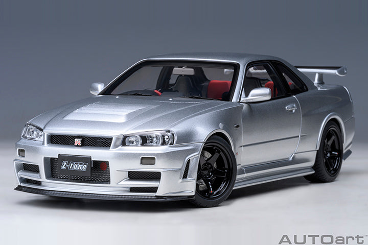 AUTOart 2001 Nissan Skyline GT-R (R34) Z-Tune Silver 1:18