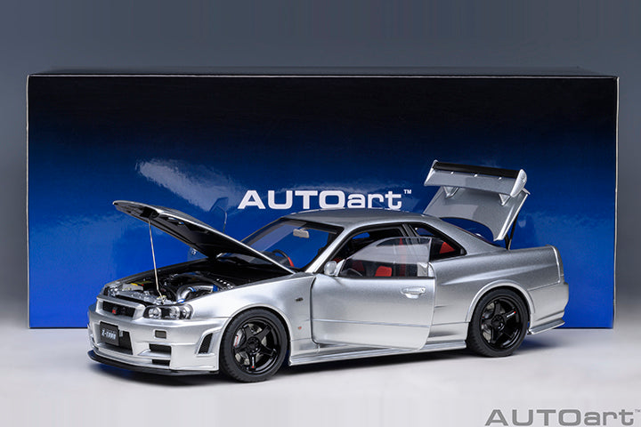 AUTOart 2001 Nissan Skyline GT-R (R34) Z-Tune Silver 1:18