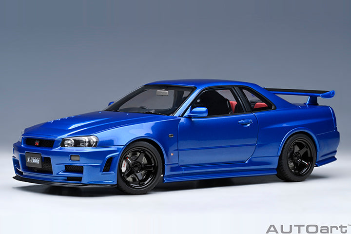 AUTOart 2001 Nissan Skyline GT-R (R34) Z-Tune Bayside Blue 1:18