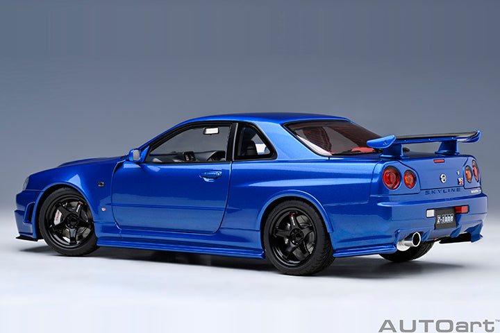 AUTOart 2001 Nissan Skyline GT-R (R34) Z-Tune Bayside Blue 1:18