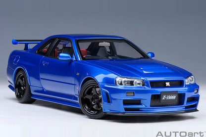 AUTOart 2001 Nissan Skyline GT-R (R34) Z-Tune Bayside Blue 1:18