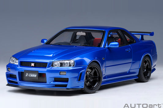 AUTOart 2001 Nissan Skyline GT-R (R34) Z-Tune Bayside Blue 1:18