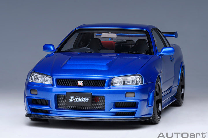 AUTOart 2001 Nissan Skyline GT-R (R34) Z-Tune Bayside Blue 1:18