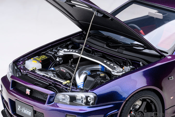 AUTOart 2001 Nissan Skyline GT-R (R34) Z-Tune Midnight Purple 1:18