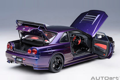 AUTOart 2001 Nissan Skyline GT-R (R34) Z-Tune Midnight Purple 1:18