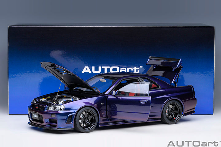 AUTOart 2001 Nissan Skyline GT-R (R34) Z-Tune Midnight Purple 1:18