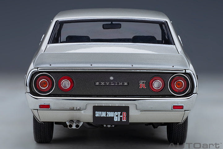 AUTOart Nissan Skyline 2000 GT-R (KPGC110) Standard Version Silver 1:18