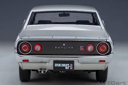 AUTOart Nissan Skyline 2000 GT-R (KPGC110) Standard Version Silver 1:18