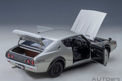 AUTOart Nissan Skyline 2000 GT-R (KPGC110) Standard Version Silver 1:18