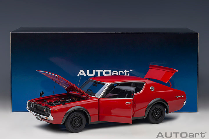 AUTOart Nissan Skyline 2000 GT-R (KPGC110) Standard Version Red 1:18