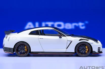 AUTOart 2022 Nissan Skyline GT-R (R35) Nismo Special Edition Brilliant White Pearl 1:18