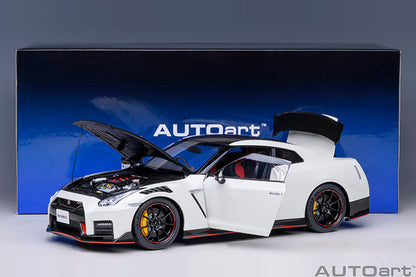 AUTOart 2022 Nissan Skyline GT-R (R35) Nismo Special Edition Brilliant White Pearl 1:18