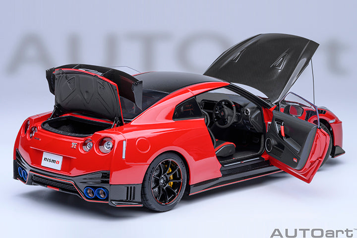 AUTOart 2022 Nissan Skyline GT-R (R35) Nismo Special Edition Vibrant Red 1:18