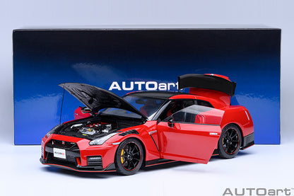 AUTOart 2022 Nissan Skyline GT-R (R35) Nismo Special Edition Vibrant Red 1:18