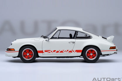 AUTOart Porsche 911 Carrera 2.7 RS Grand Prix White w/ Red "The Circuit Wolf" 1:18